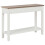 Berkfield Console Table White 110x35x80 cm Wood 4