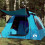 Berkfield Camping Tent Dome 4-Person Blue Quick Release 1