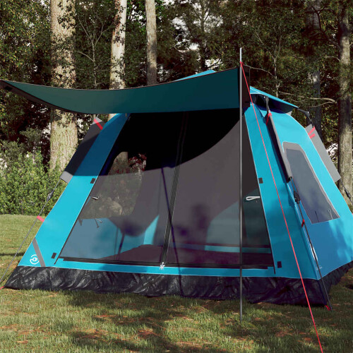 Berkfield Camping Tent Dome 5-Person Blue Quick Release