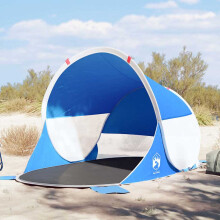 Berkfield Beach Tent Azure Blue Pop-up Waterproof