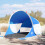 Berkfield Beach Tent Azure Blue Pop-up Waterproof 1