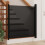 Berkfield Retractable Pet Gate Black 117.5x125 cm 1