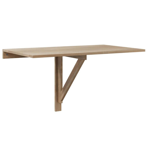 Berkfield Folding Wall Table Oak 100x60 cm 1