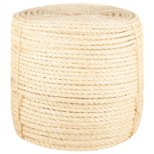 Berkfield Rope 100% Sisal 8 mm 25 m 1