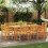 Berkfield Garden Dining Set 9 pcs Brown Solid Acacia Wood 1