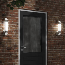 Berkfield Outdoor Wall Light Silver Stainless Steel