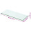 Berkfield Shelf Panel Glass Clear 50x15 cm 3