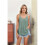 Casual Spaghetti Strap Cami Dark Green S 3