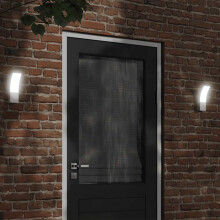 Berkfield Outdoor LED Wall Lights 2pcs White Die-cast Aluminium