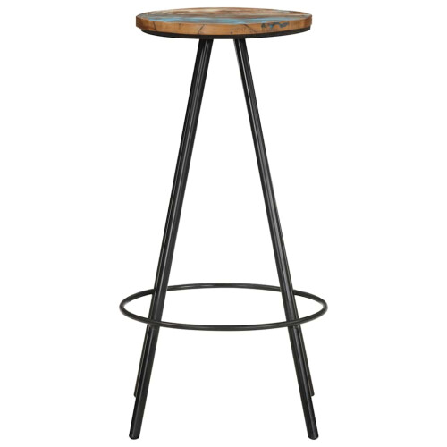 Berkfield Bar Stools 4 pcs Solid Reclaimed Wood 2
