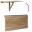 Berkfield Folding Wall Table Oak 100x60 cm 8