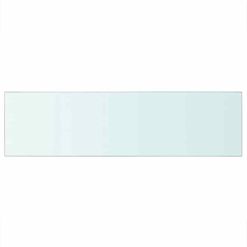 Berkfield Shelf Panel Glass Clear 90x25 cm 1