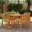 Berkfield Garden Dining Set 5 pcs Brown Solid Acacia wood 1