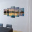 Canvas Wall Print Set Brooklyn Bridge River View 200 x 100 cm 2