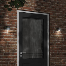 Berkfield Outdoor Wall Light Black Die-cast Aluminium