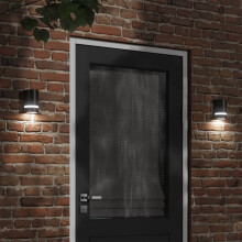 Berkfield Outdoor Wall Light Black Die-cast Aluminium