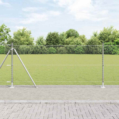 Berkfield Fence Post Silver