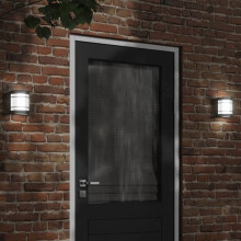 Berkfield Outdoor Wall Light Black Stainless Steel