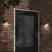 Berkfield Outdoor Wall Light Black Die-cast Aluminium