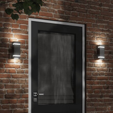 Berkfield Outdoor Wall Light Black Stainless Steel