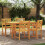 Berkfield Garden Dining Set 5 pcs Brown Solid Acacia Wood 1