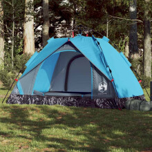 Berkfield Camping Tent Dome 2-Person Blue Quick Release