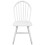 Berkfield Dining Chairs 2 pcs White Solid Rubber Wood 3