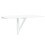 Berkfield Folding Wall Table White 100x60 cm 2