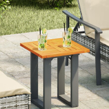 Berkfield Table Top 40x40x2 cm Square Solid Wood Acacia