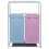 2-Section Laundry Sorter Hamper with a Top Shelf for Drying 2