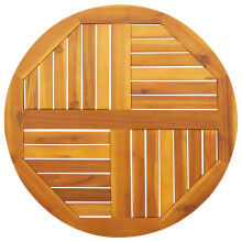 Berkfield Table Top ò70x2 cm Round Solid Wood Acacia