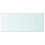 Berkfield Shelf Panel Glass Clear 50x25 cm 2