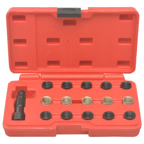 Berkfield 16 Piece Spark Plug Thread Repair Tool Kit M14x1.25 1