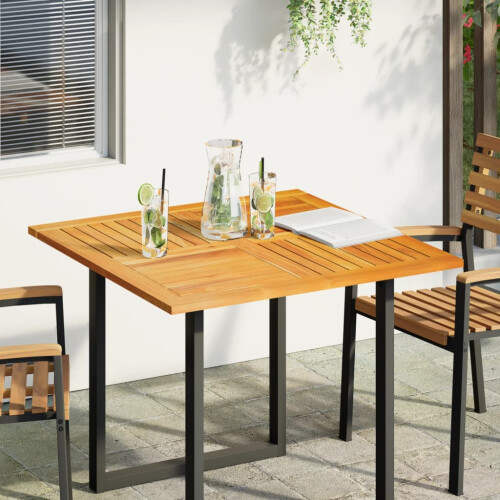 Berkfield Table Top 90x90x2.2 cm Square Solid Wood Acacia