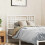 Berkfield Metal Replace Headboard White 100cm 1