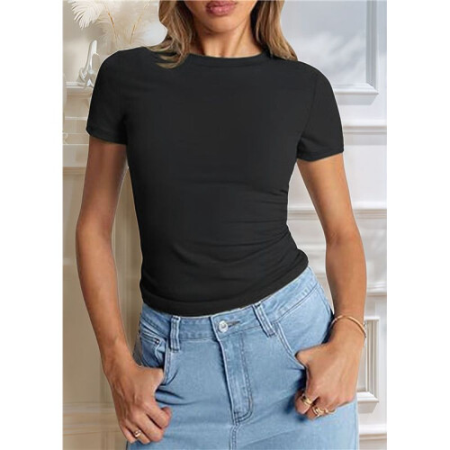 Short Sleeve Y2k Tee Black L 1