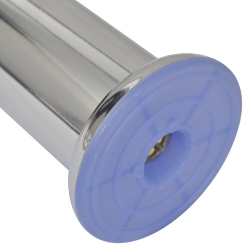 4 Round Sofa Legs Chrome 180 mm 1