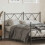 Berkfield Metal Replace Headboard Black 137cm 1