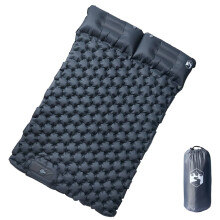 Berkfield Self Inflating Camping Mattress with Pillows 2-Person Grey
