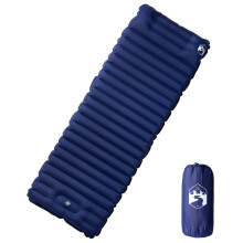 Berkfield Self Inflating Camping Mattress with Pillow 1-Person Navy Blue