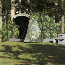 Berkfield Fishing Tent 2-Person Camouflage Waterproof