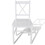 Berkfield Dining Chairs 6 pcs White Pinewood 2