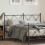 Berkfield Metal Replace Headboard Black 160cm 1