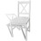 Berkfield Dining Chairs 6 pcs White Pinewood 3