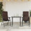 Berkfield Folding Garden Chairs 2 pcs Brown Poly Rattan 1