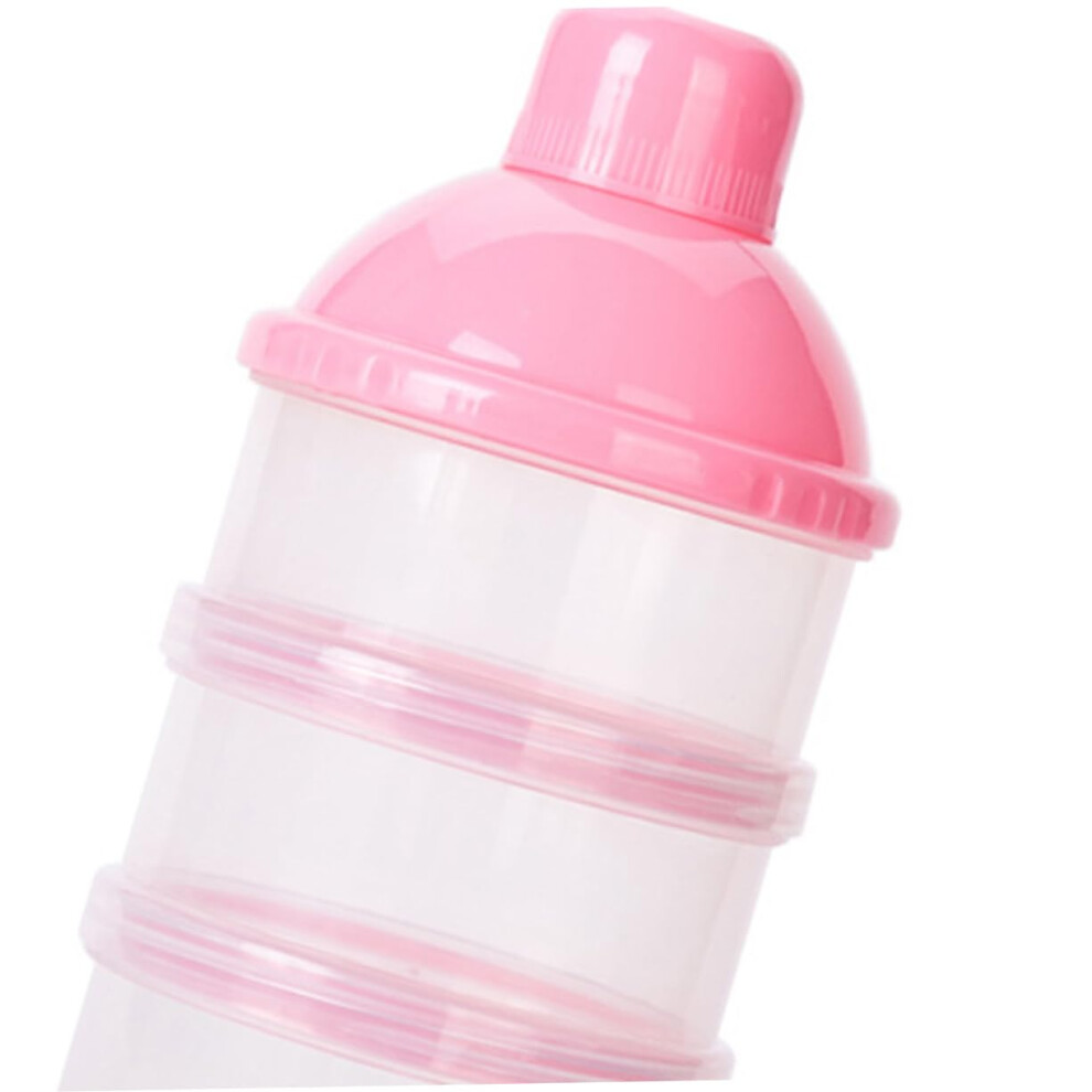 4 Layer Baby Formula Dispenser with Stackable Design, SpillProof Lids and Portable Milk Powder Container for Travel