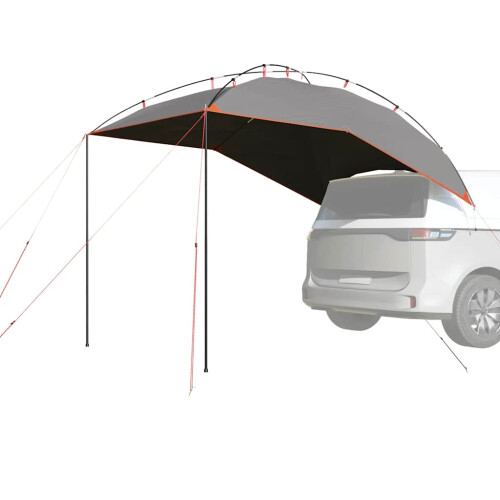 Berkfield Car Tent Grey and Orange Waterproof