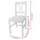 Berkfield Dining Chairs 6 pcs White Pinewood 5