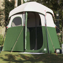 Berkfield Shower Tent 2-Person Green Waterproof
