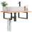 Berkfield Shelf Brackets for Washbasin 2 pcs Black Rectangular Steel 1